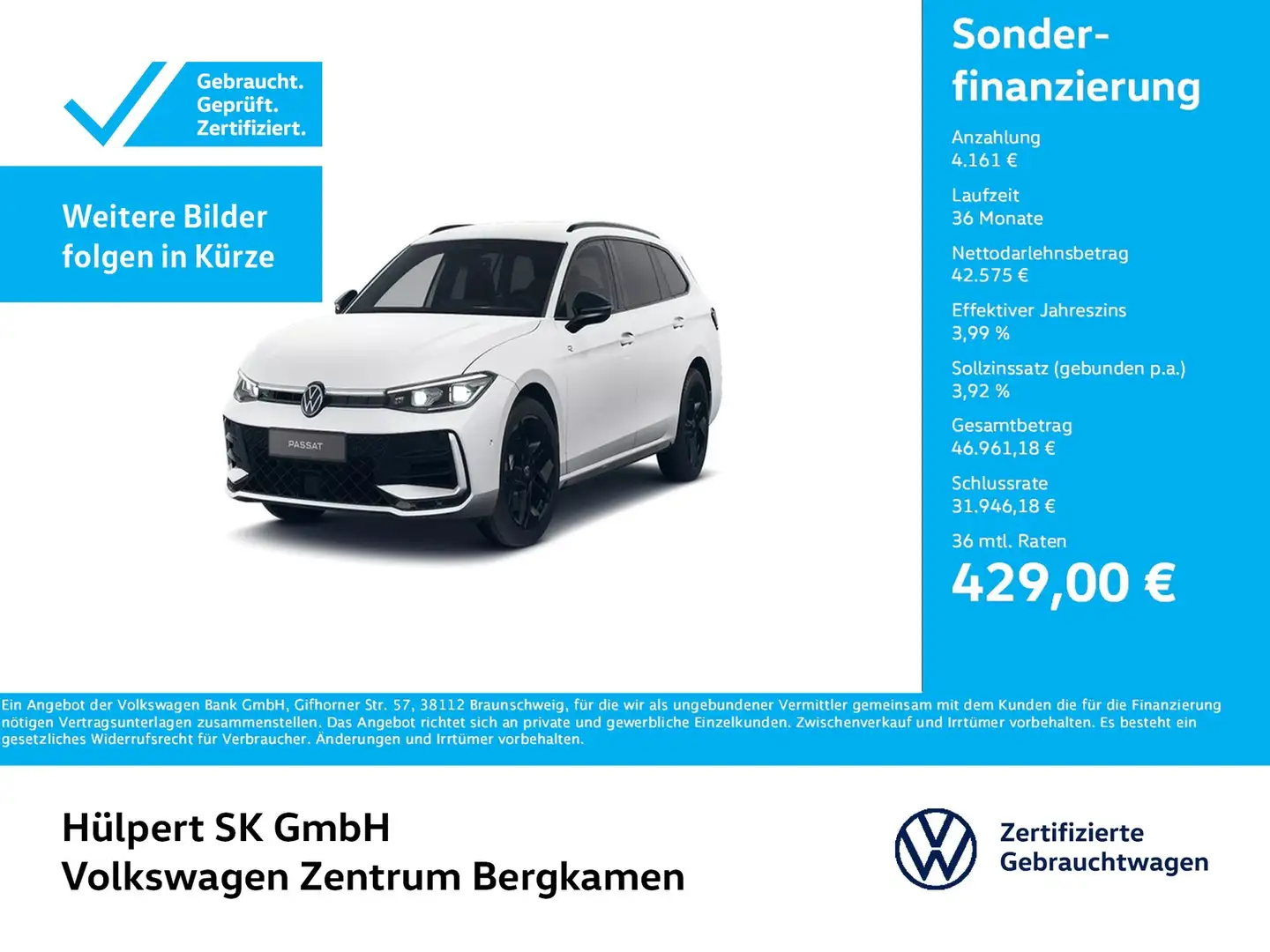 Volkswagen Passat Variant 2.0 R-LINE 4X4 NEUESMODELL AHK 18Z Weiß - 1