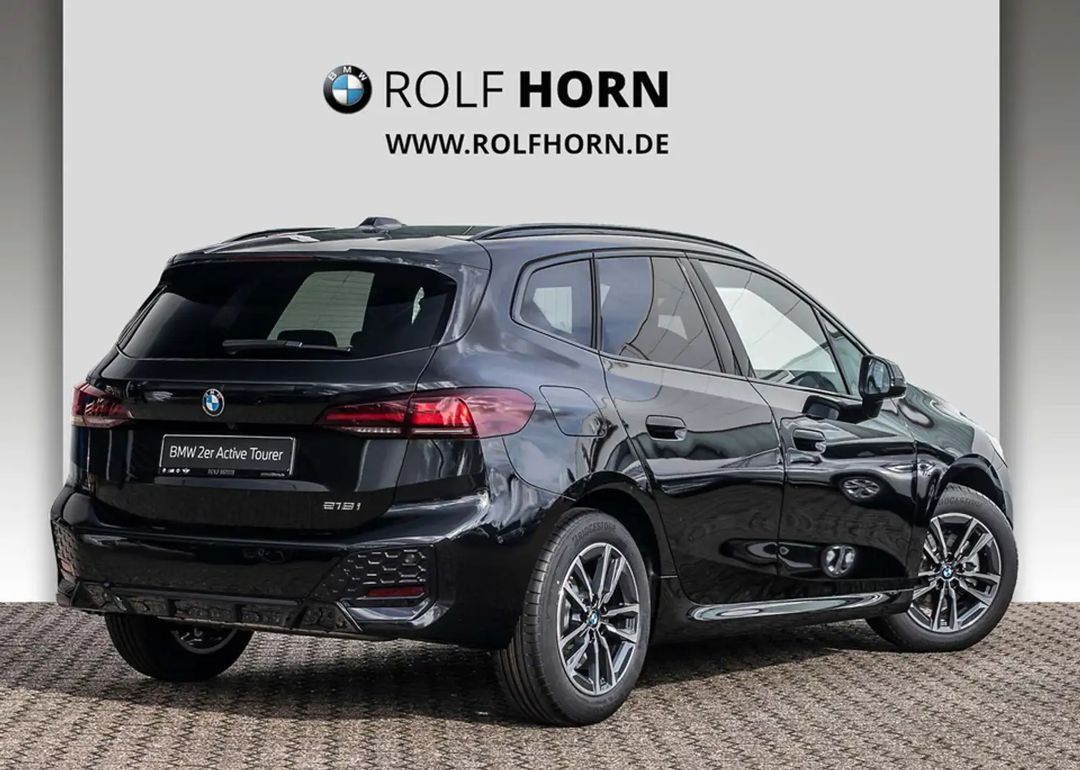 BMW 218 i Active Tourer M Sport el Sitze SHZ AHK RFK Zwart - 2