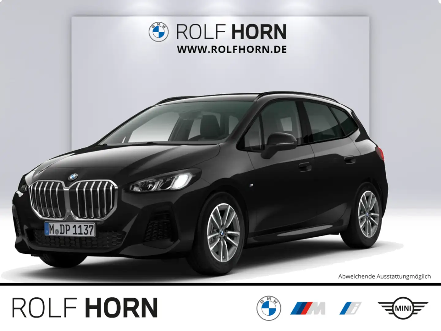 BMW 218 i Active Tourer M Sport el Sitze SHZ AHK RFK Noir - 1