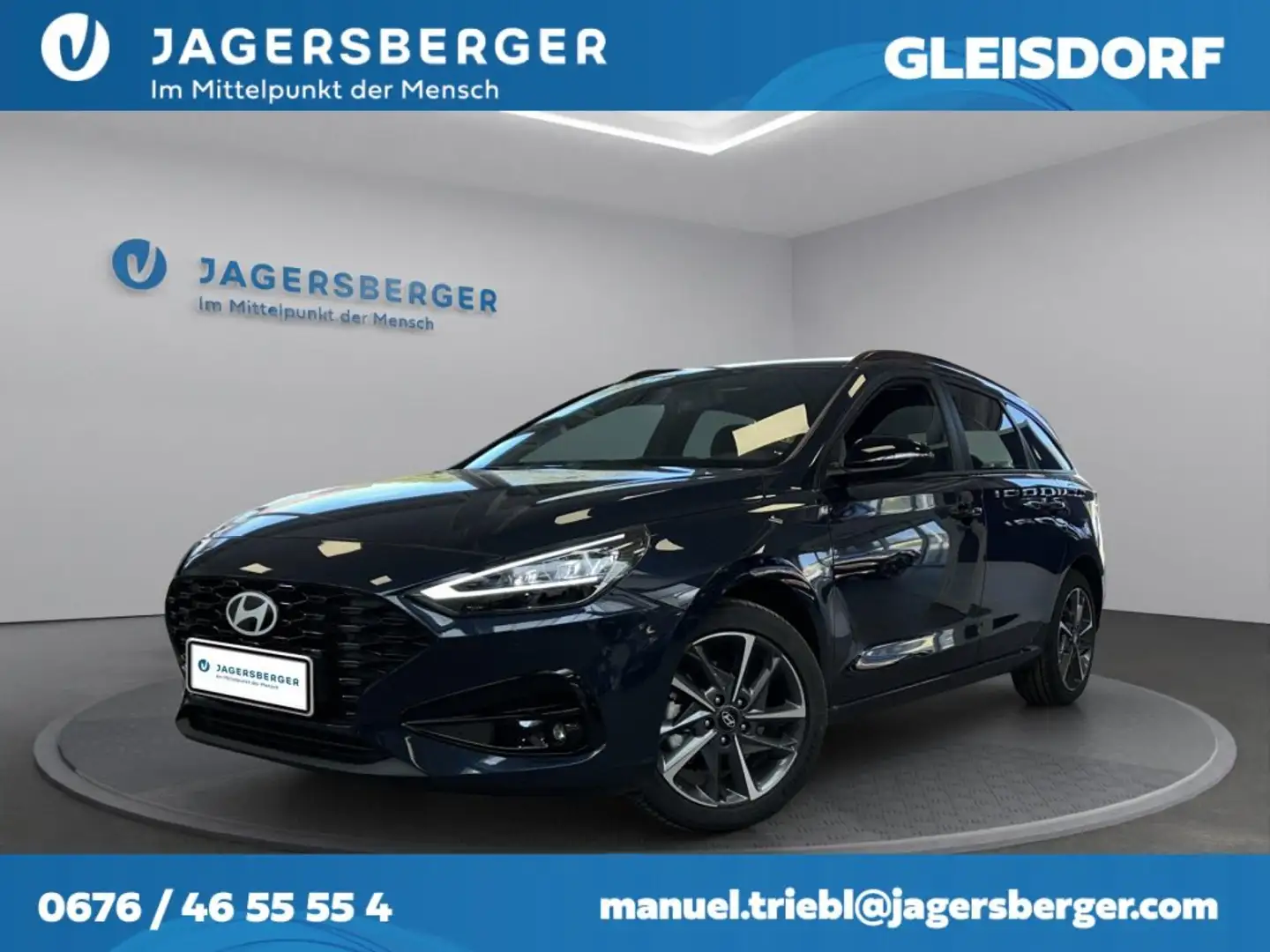 Hyundai i30 Kombi 1,0 TGDI Go! Plus DCT Blau - 1