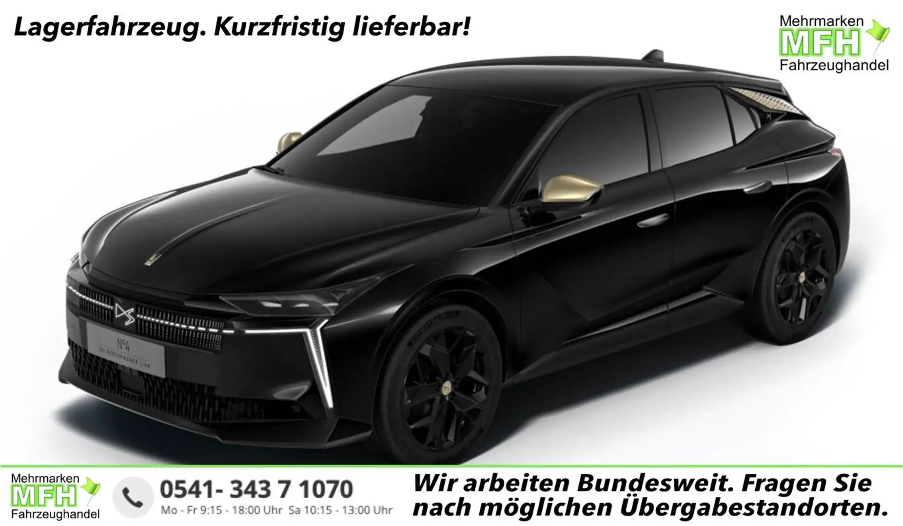 DS Automobiles N°4 Performance Line Hybrid Massage eHK ACC Nav 100... Schwarz - 1