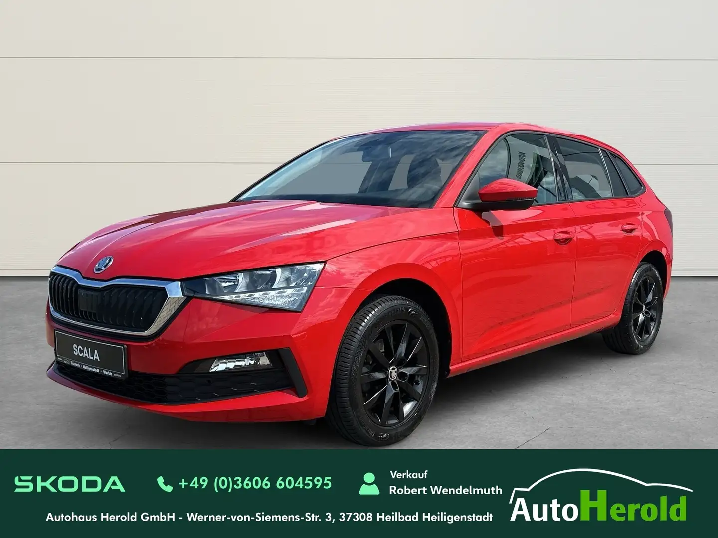 Skoda Scala Cool Plus  Smart Link/ PDC/ Scheckheft­. Rojo - 1