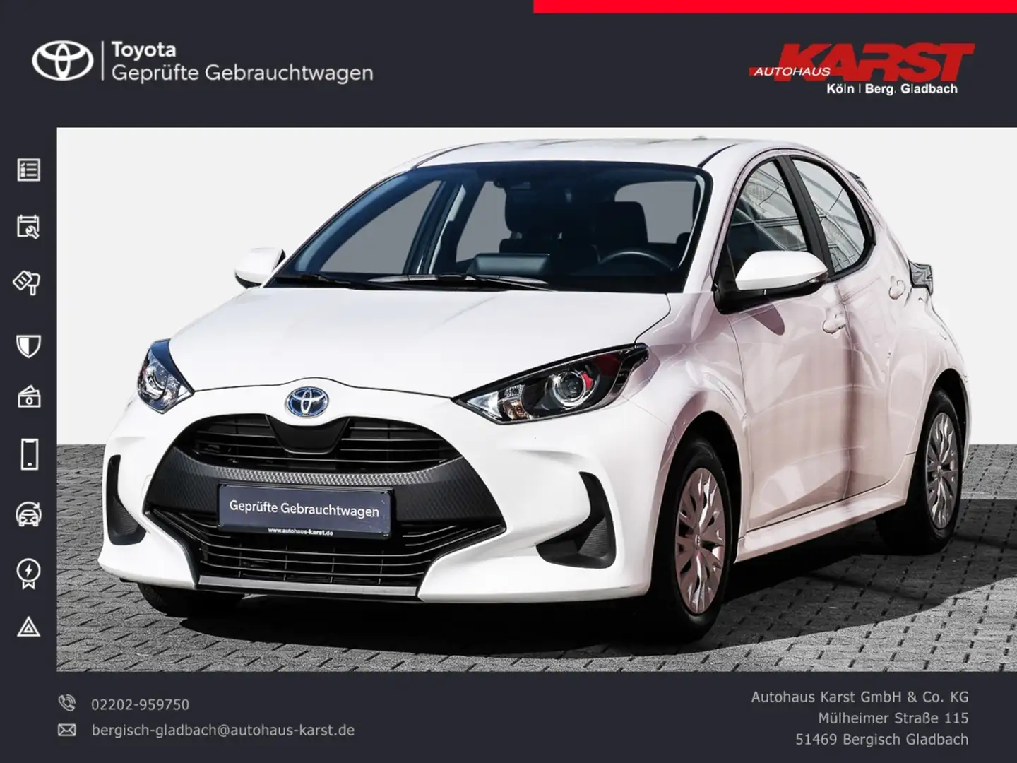 Toyota Yaris Hybrid Business Ed. *CarPlay/AndroidAuto* Bianco - 1