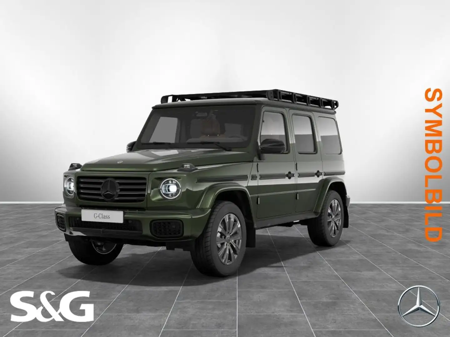 Mercedes-Benz G 450 d MBUX+360°+M-LED+AHK+Night+Schiebedach+19 Grün - 1