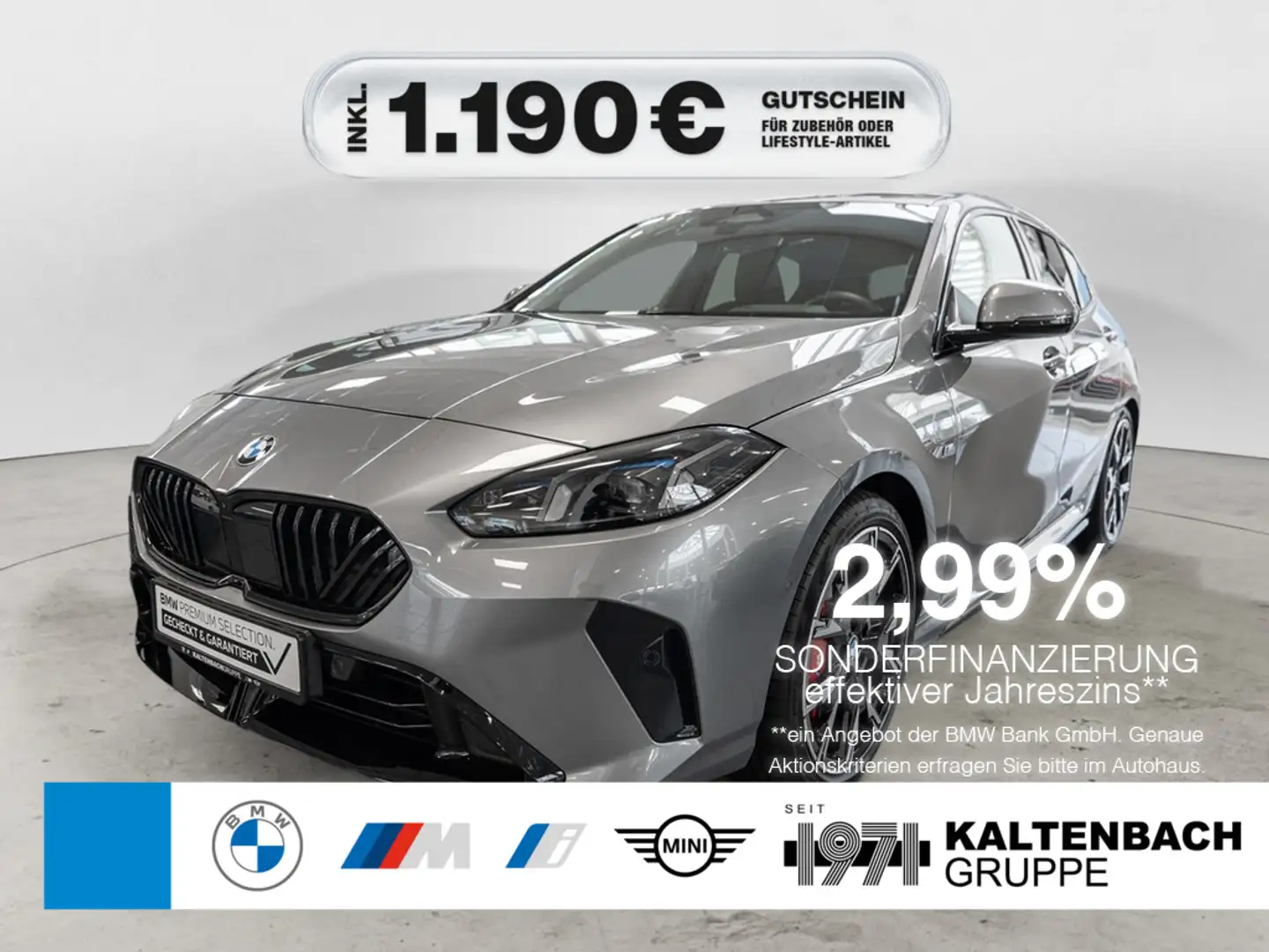 BMW 120 i M-Sport Pro PANO 360° HUD NAVI H/K LED Grau - 1