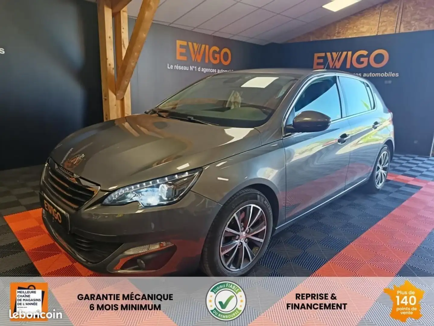 Peugeot 308 GENERATION-II 2.0 BLUEHDI 150 ALLURE BUSINESS EAT  Gris - 1