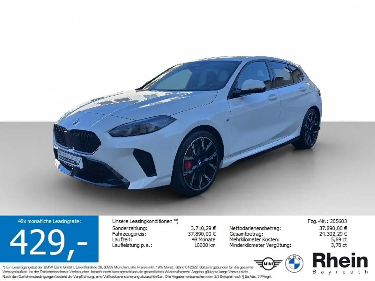 BMW 120 M Sport Navi AdapLED HUD Hifi AHK Navi AdapLED HUD Blanc - 1