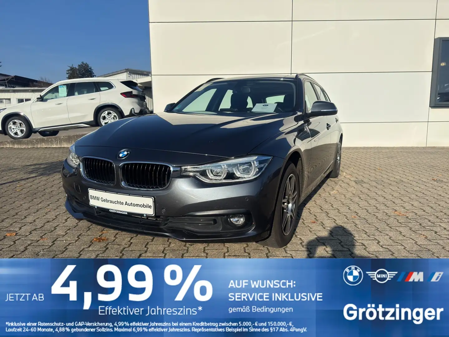 BMW 318 d Touring LED+Navi+Pano+SHZ+GRA Grau - 1
