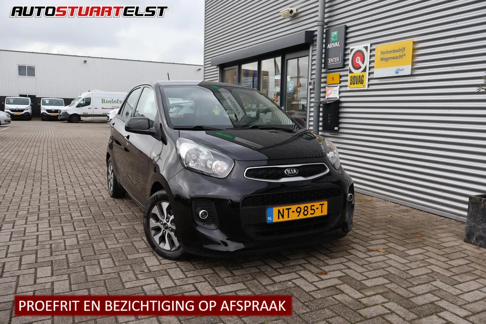 Kia Picanto 1.0 CVVT EconomyPlusLine Camera | Navi | Airco | S Schwarz - 1