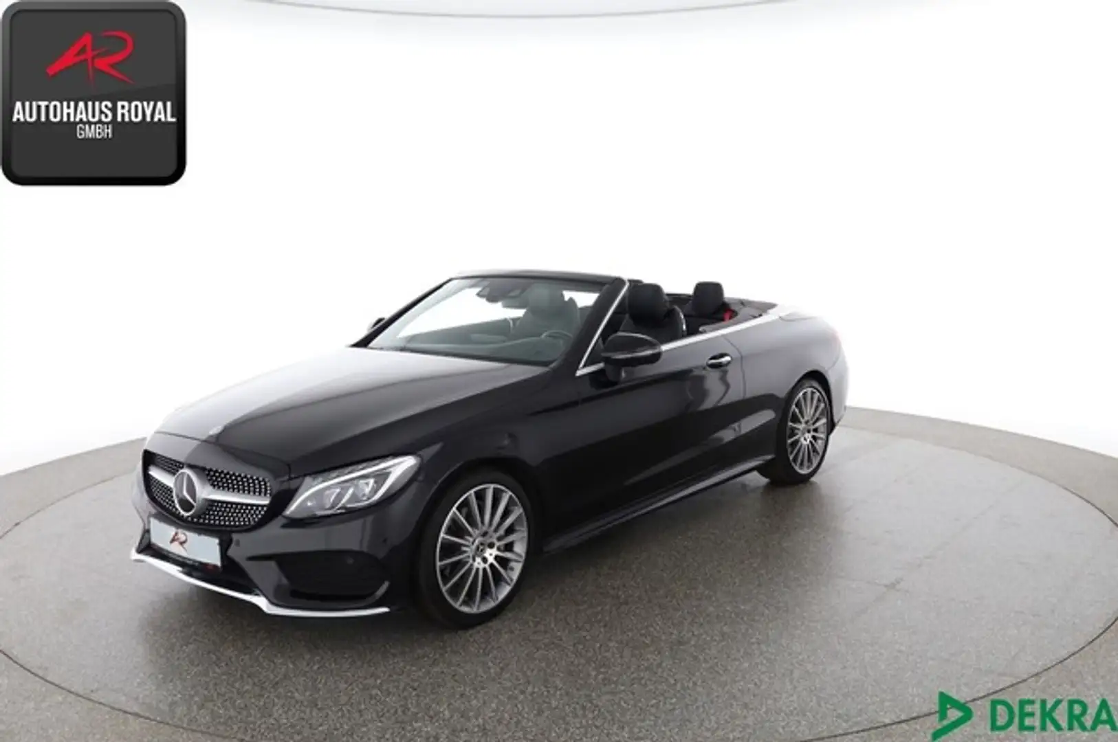 Mercedes-Benz C 180 Cabrio AMG BURMESTER,HUD,360GRAD,KEYLESSGO Noir - 1