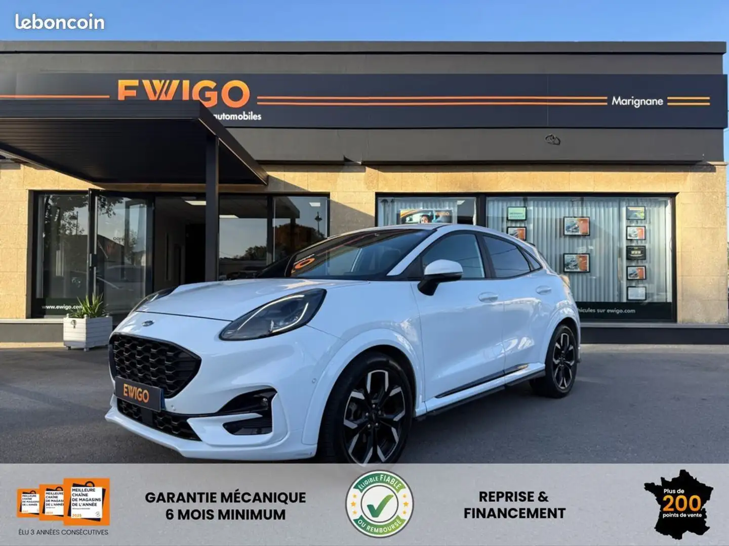 Ford Puma 1.0 ecoboost 125 hybrid mhev st-line x Weiß - 2