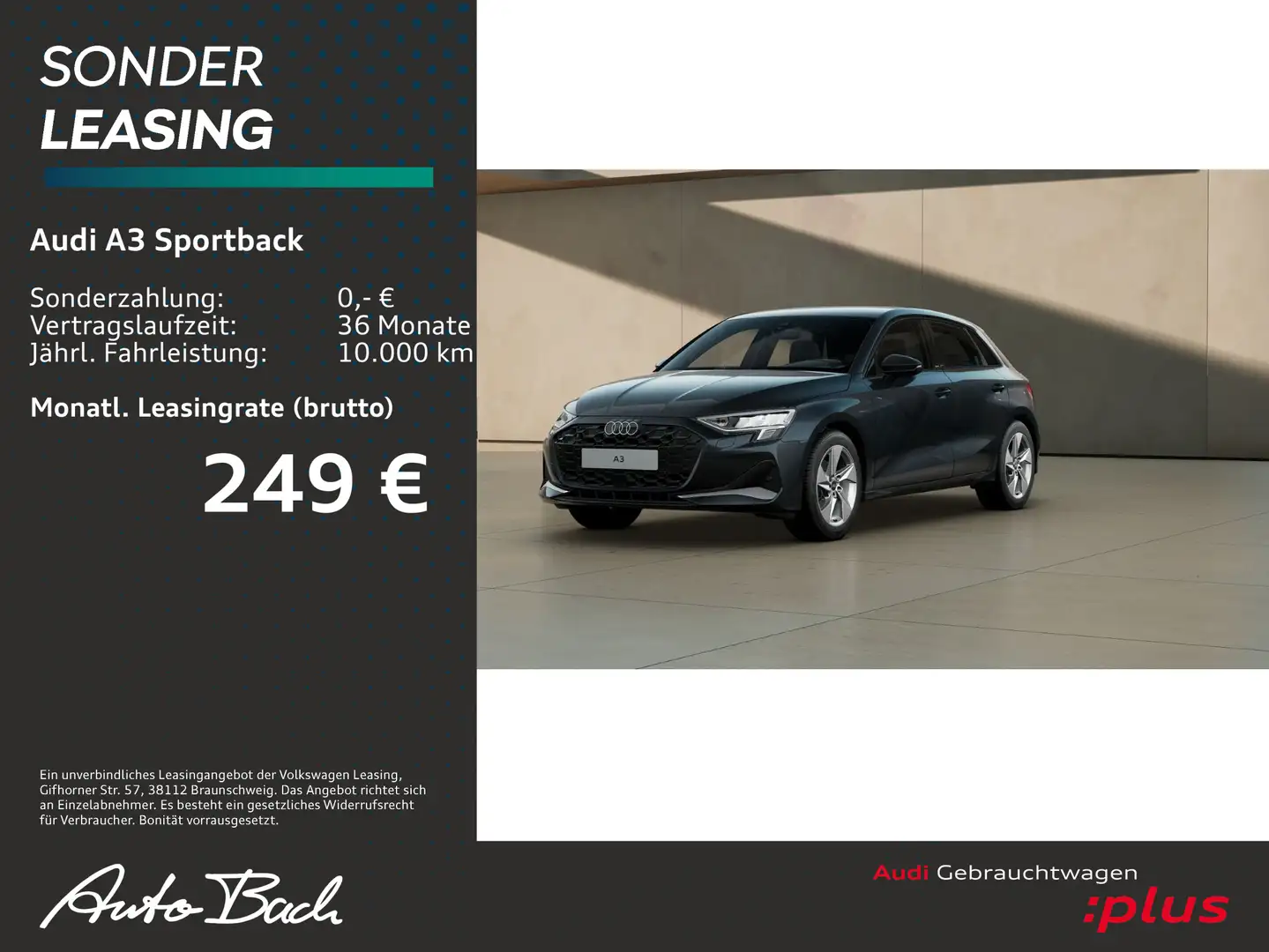 Audi A3 Advanced 35TFSI Stronic Navi EPH Grau - 2