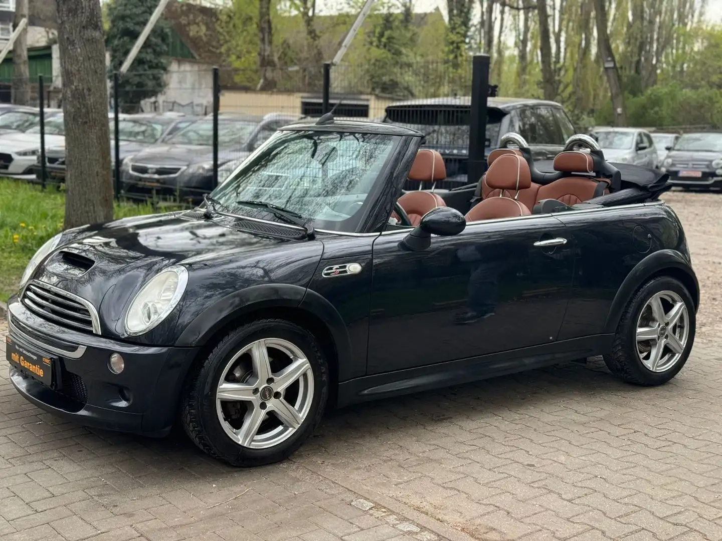 MINI Cooper S Cabrio Leder PDC Tüv & Service Neu Czarny - 2