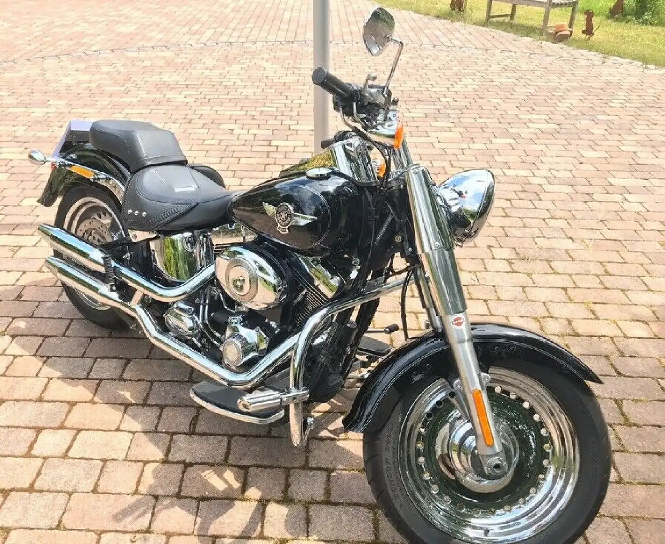 Harley-Davidson Fat Boy FLSTF Chrom Negru - 1