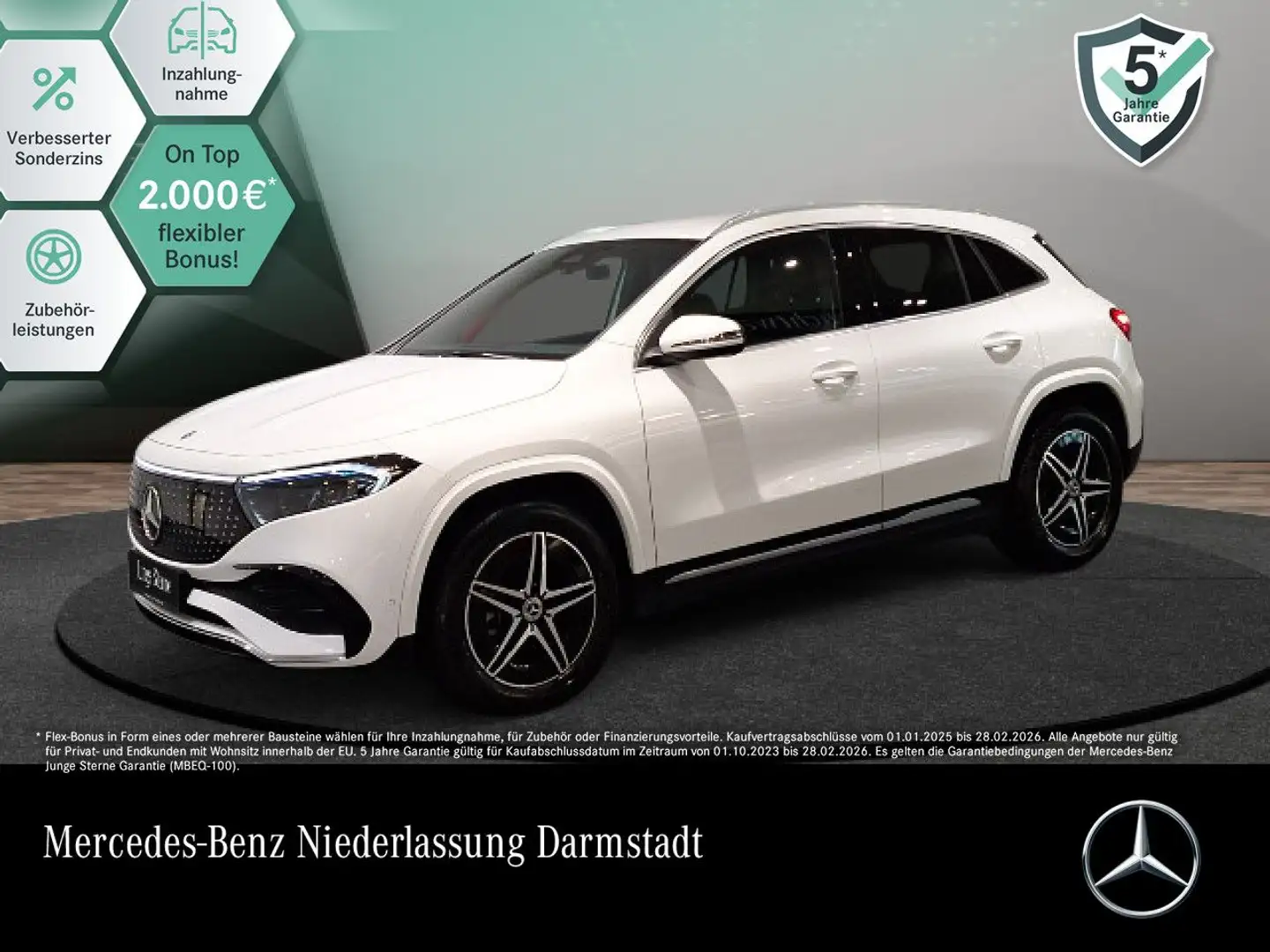 Mercedes-Benz EQA 350 4M AMG+ADVANCED+KAMERA+SPUR Weiß - 1