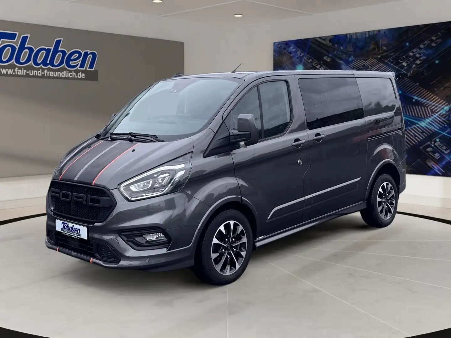 Ford Transit Custom L1 Sport + Navi + Xenon + 230V Gris - 1