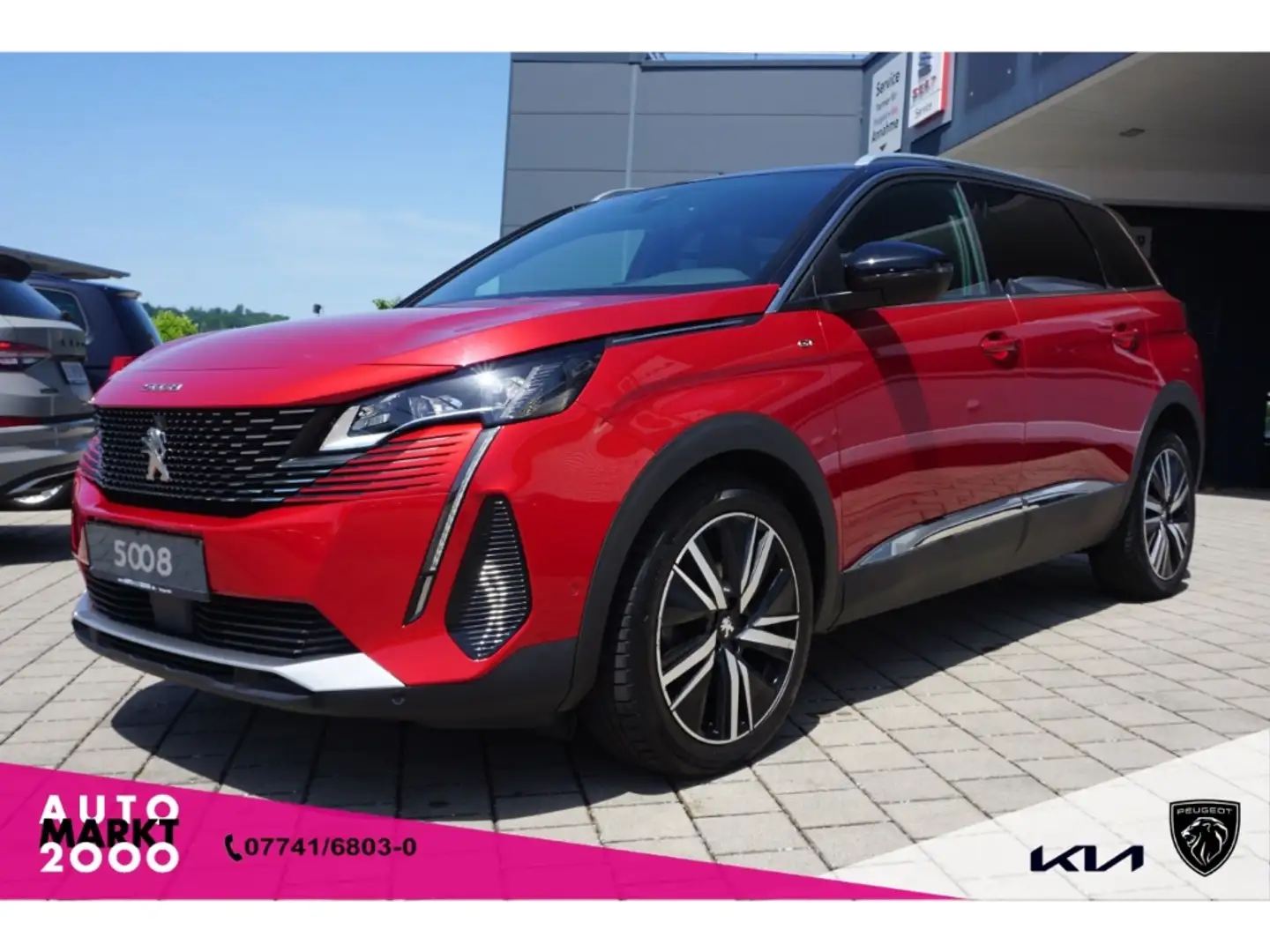 Peugeot 5008 PureTech 180 EAT8 GT Pack ACC Pano Navi LED Focal Rojo - 1