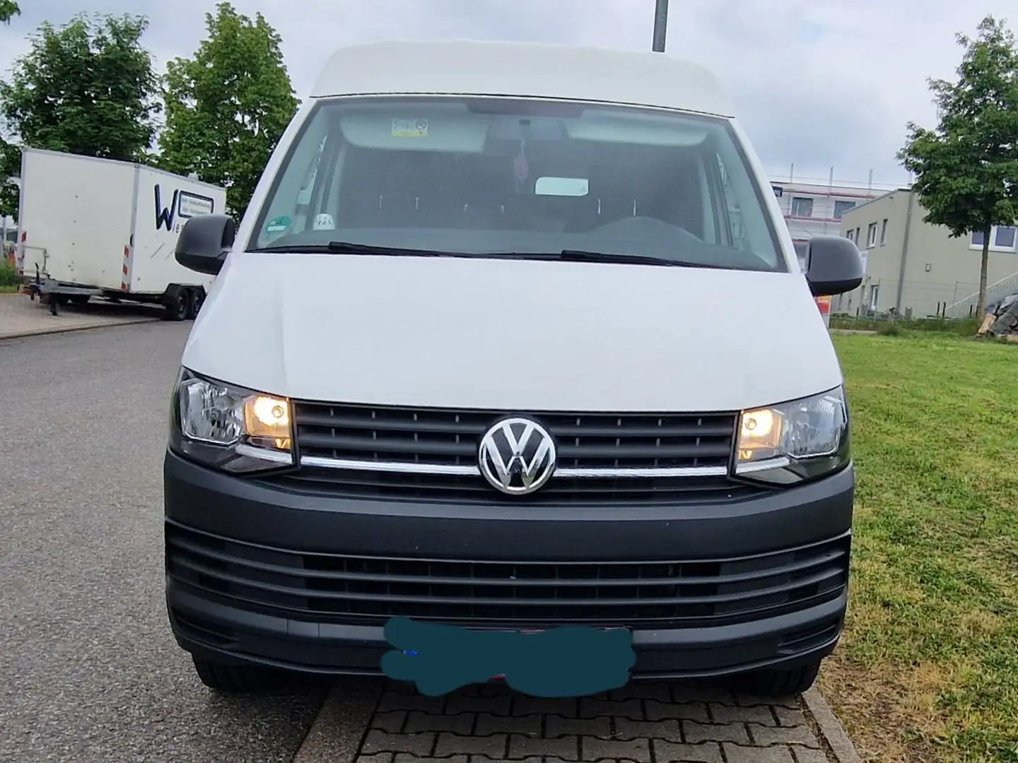 Volkswagen T6 Transporter Kasten Mittelhochdach Weiß - 2