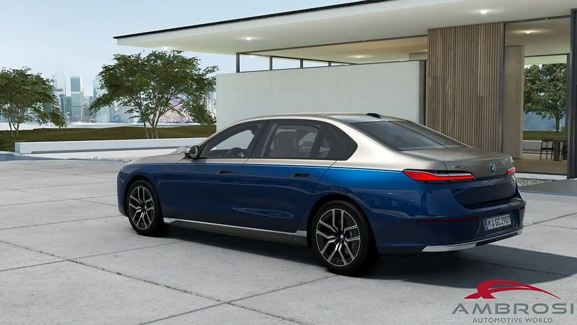 BMW 740 Berlina 740d xDrive 48V sport Bleu - 2