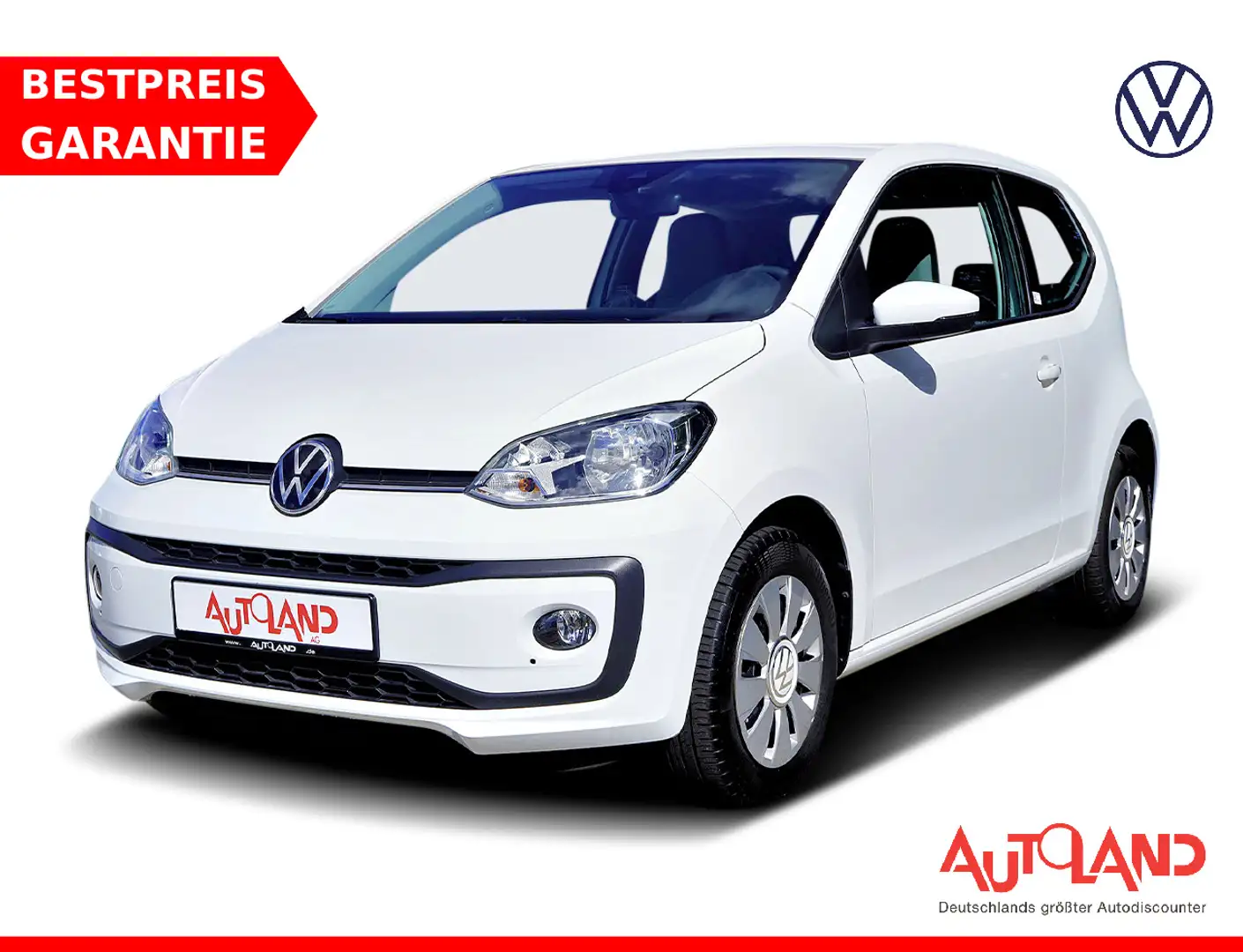 Volkswagen up! 1.0 Klimaaut. Spurhalte Sitzheizung USB Weiß - 1