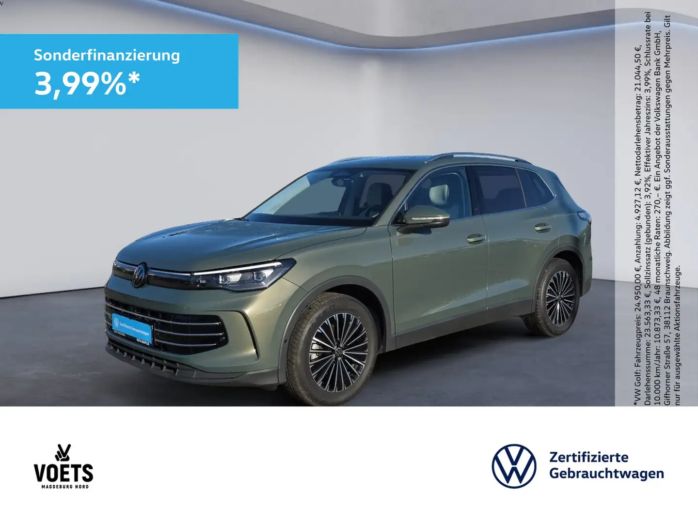 Volkswagen Tiguan 1.5eTSI DSG Elegance LED+NAVI+ACC+DAB+ Vert - 1