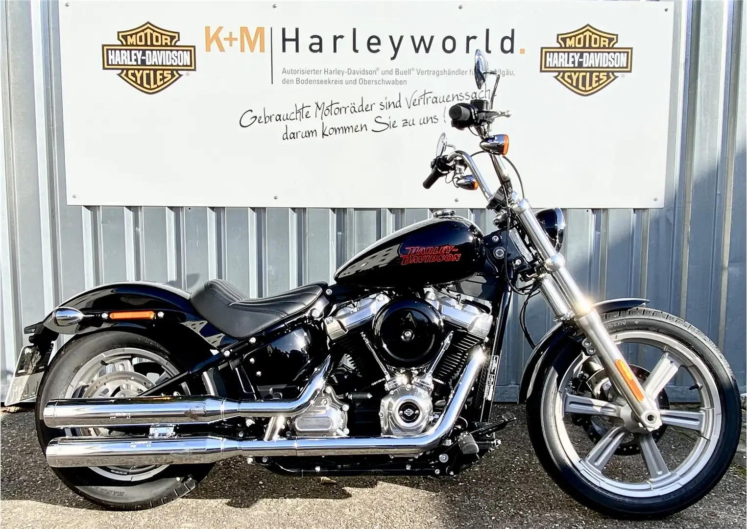 Harley-Davidson Softail Standard/Vorverlegte Schaltanlage +  Auspuff - 1