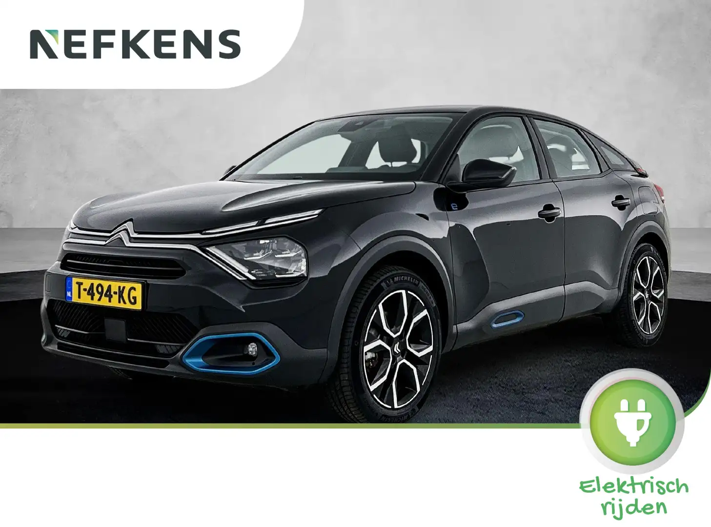 Citroen E-C4 Electric EV Feel 50kWh 136 pk | Navigatie via Apple Carplay Zwart - 1
