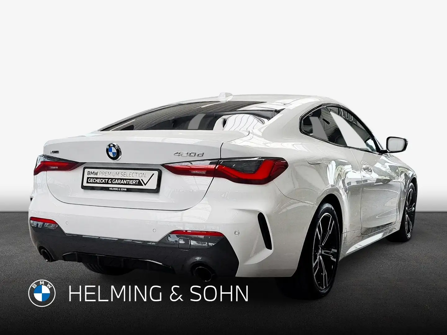 BMW 420 d xDrive M-Sport LED HK HiFi DAB Glasdach Komfortz Blanc - 2