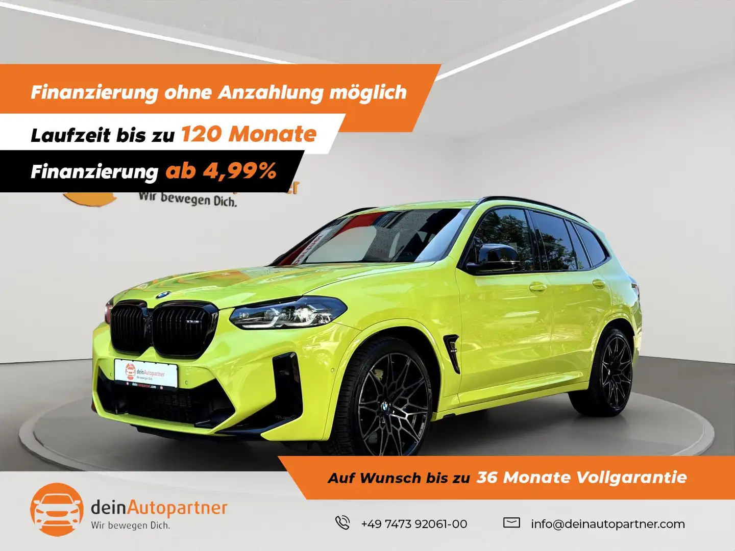 BMW X3 M Competition Driver's Package LED/LEDER/HUD/SURROUN Gelb - 1