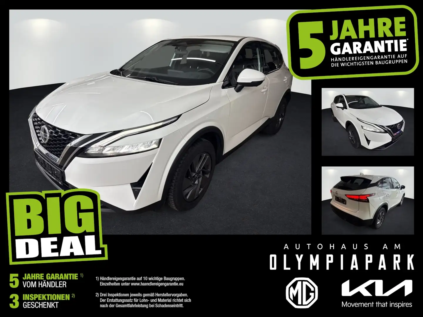 Nissan Qashqai 1.3 DIG-T MHEV Acenta LED*NAVI*KAMERA*AWR Weiß - 1