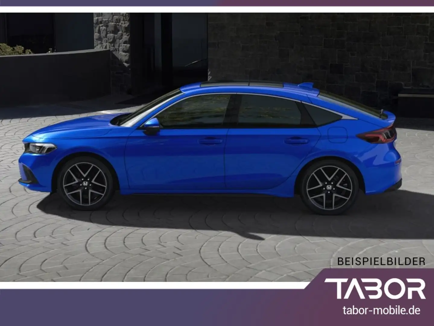 Honda Civic 184 CVT Advance Nav Leder Pano Bose SHZ Blau - 2