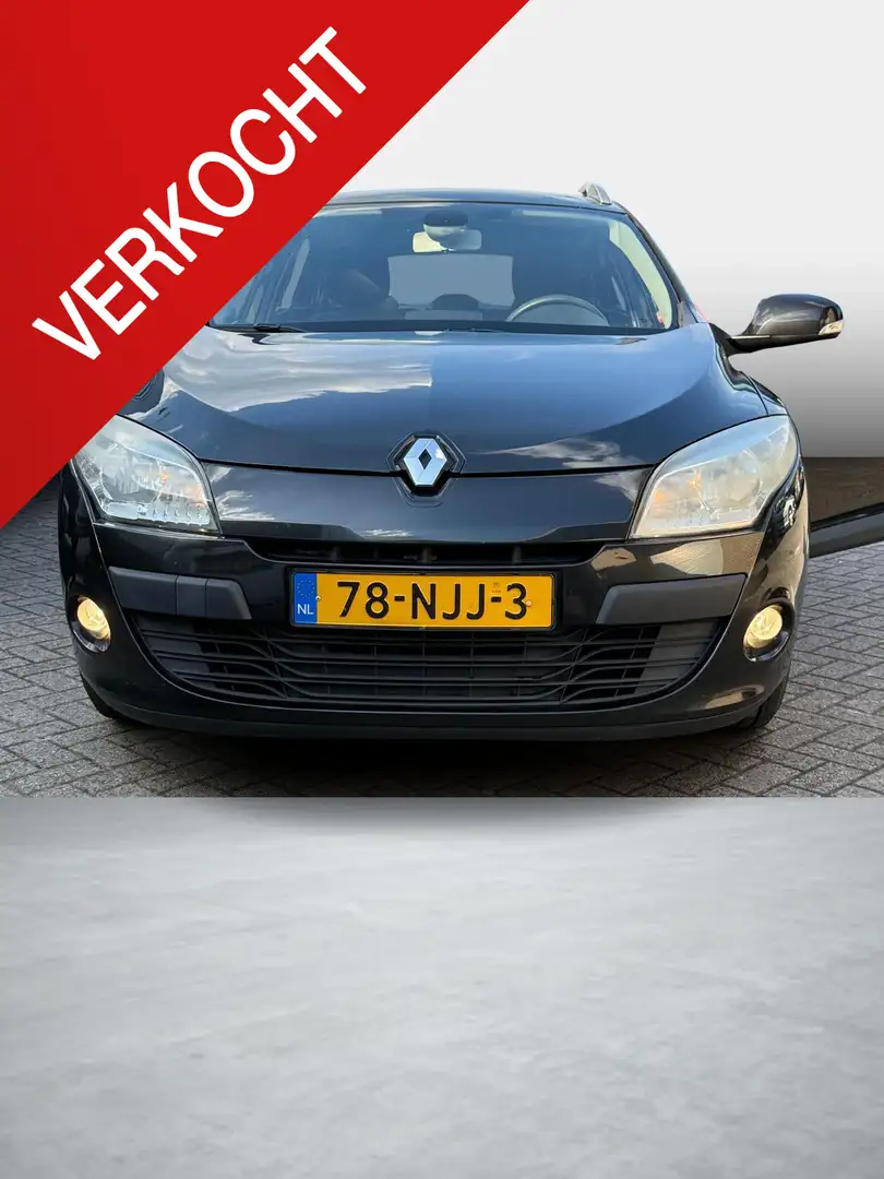 Renault Megane Estate 1.6 Expression Zwart - 1