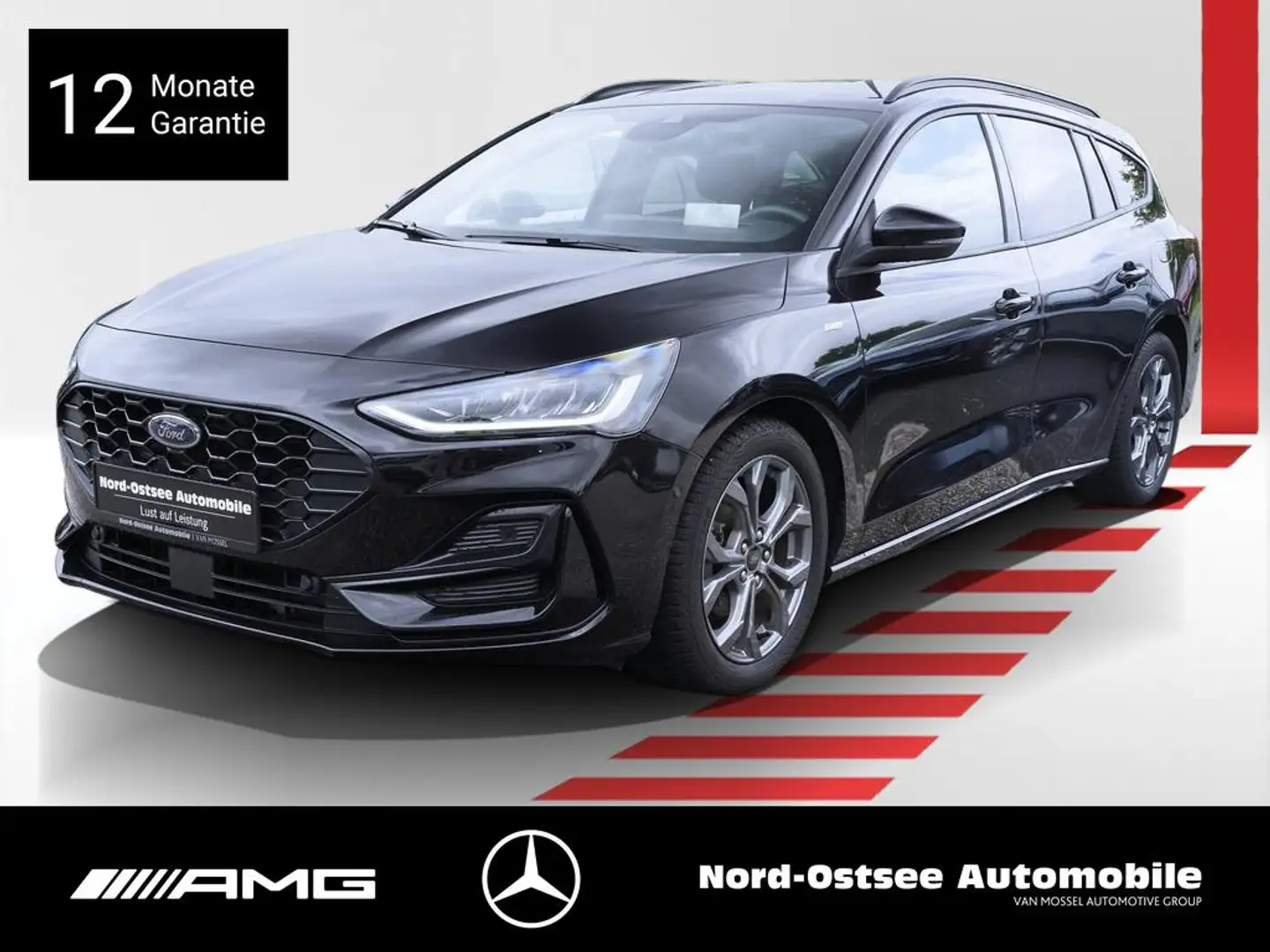 Ford Focus 1.0 ST-Line X HUD AHK KAMERA KEYLESS ACC Schwarz - 1