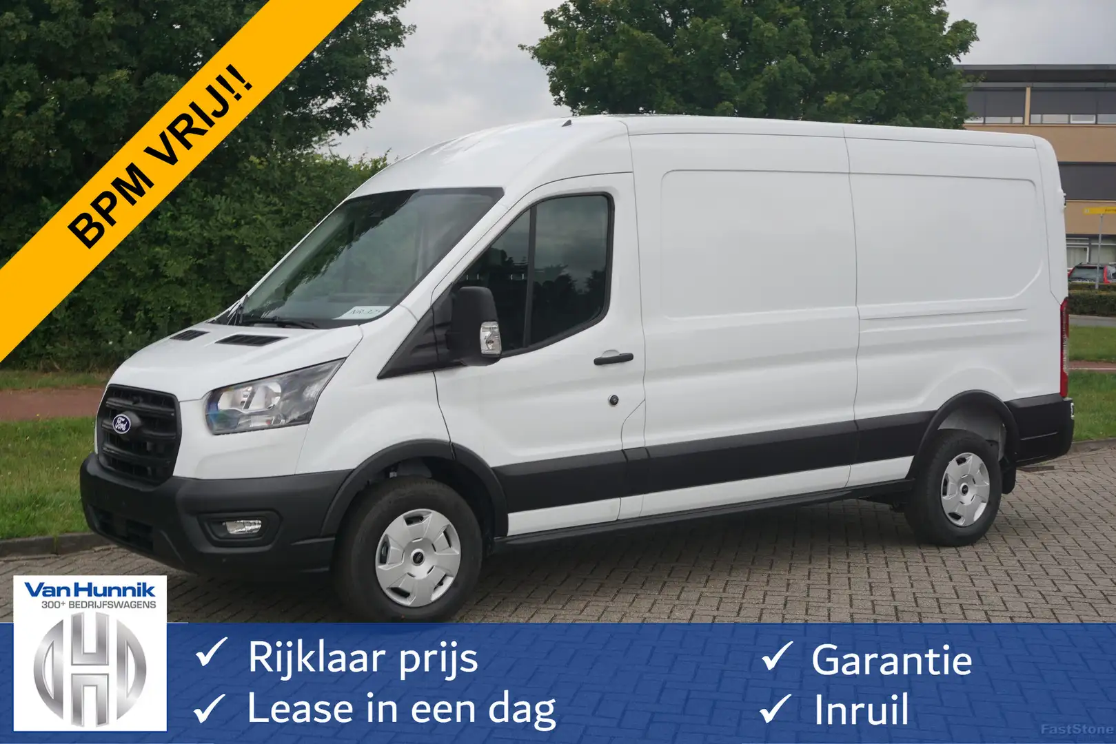 Ford Transit 350L 130PK L3H2 Trend LDT BPM VRIJ!! 12" Sync Appl Wit - 1