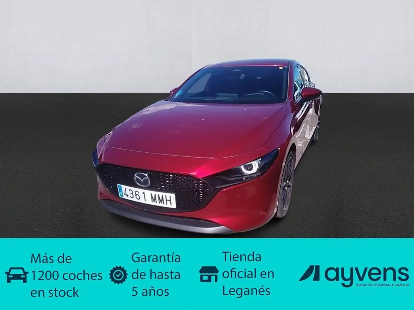 Mazda 3 2.0 e-Skyactiv-G Exclusive-line Aut. 110kW Rojo - 1