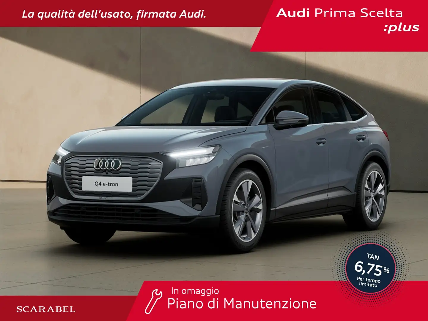 Audi Q4 e-tron sportback e-tron 45 business Grijs - 1
