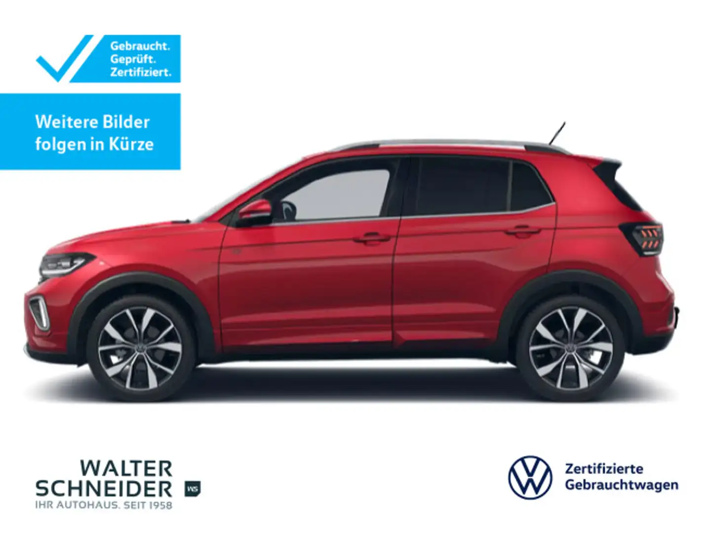 Volkswagen T-Cross R-Line 1.0 l TSI DSG AHK, Navi, Kamera Rot - 1