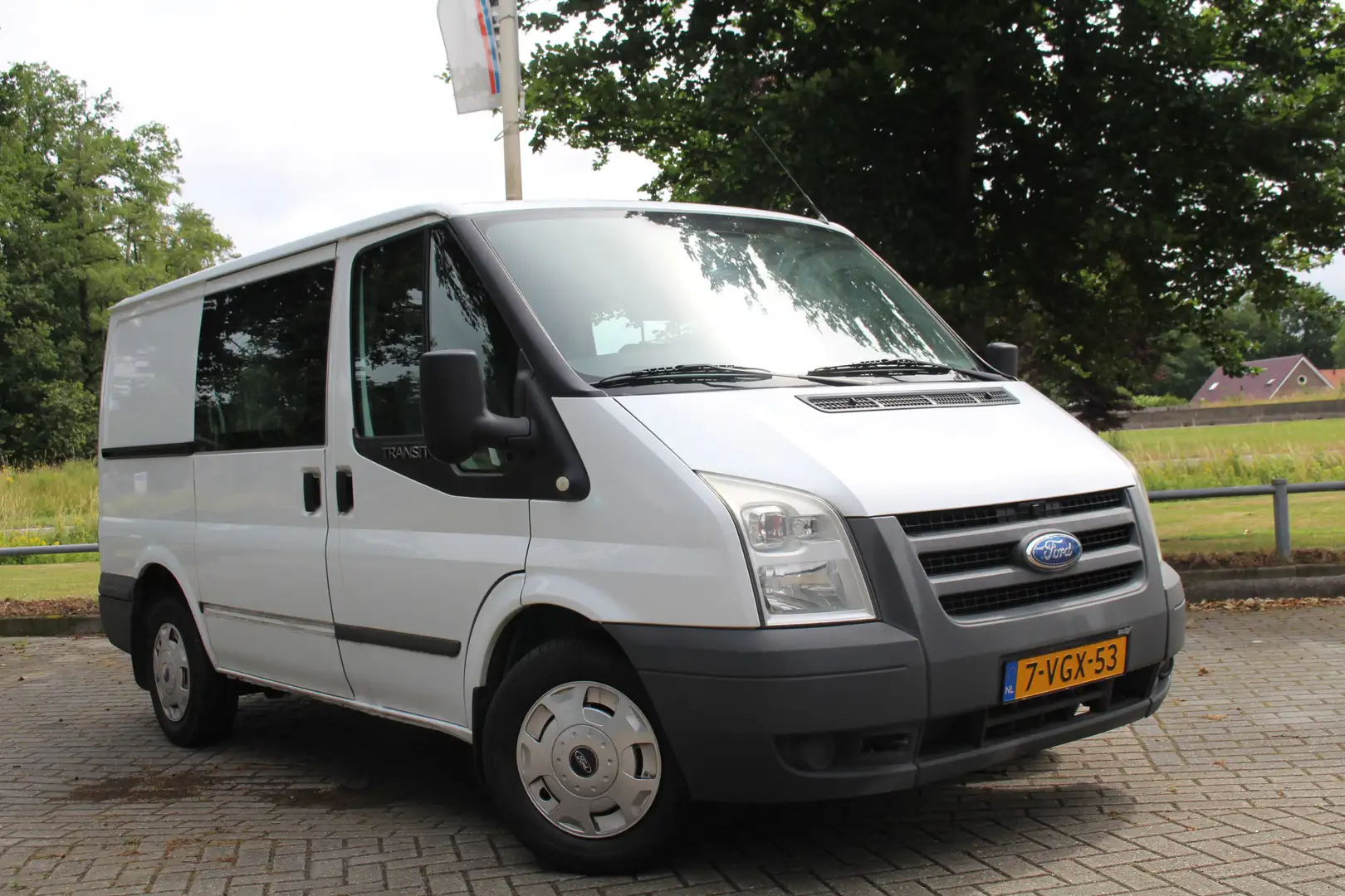 Ford Transit 2.2 TDCI DC 112000km NAP Dubbele Cabine 5 zits Air Wit - 2