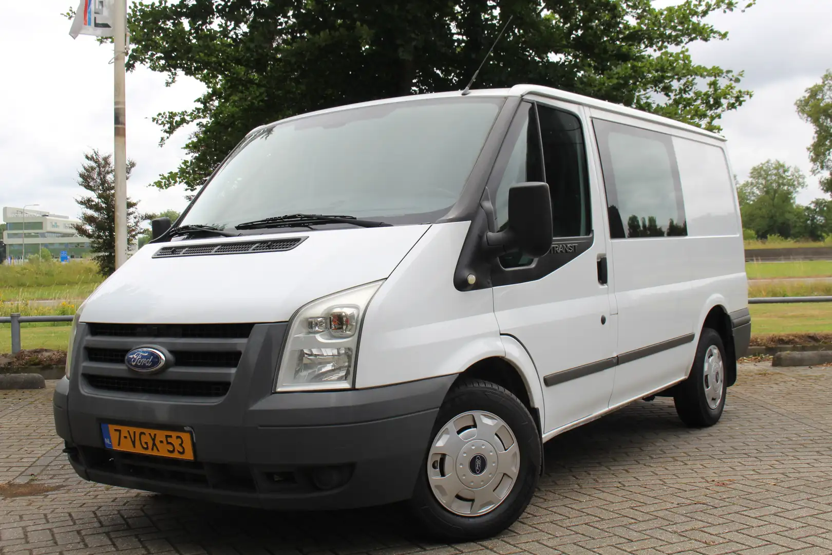 Ford Transit 2.2 TDCI DC 112000km NAP Dubbele Cabine 5 zits Air Wit - 1
