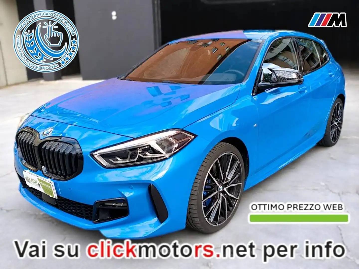 BMW 118 Serie 1 F40 118d Msport auto 2021 Bleu - 1