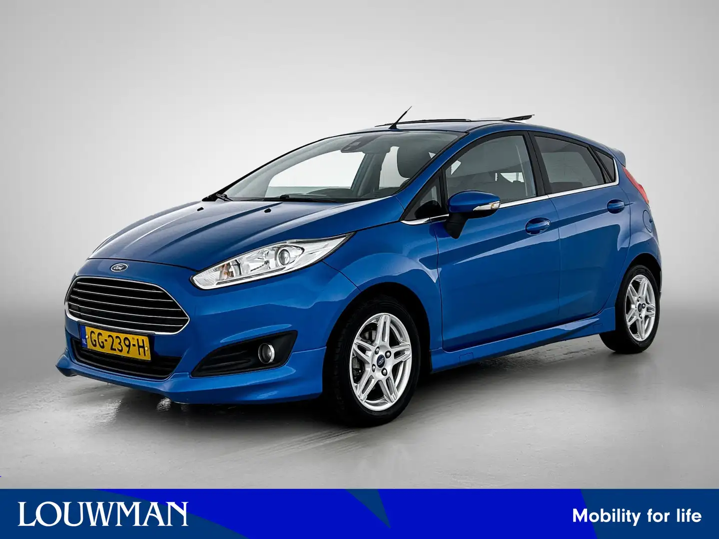 Ford Fiesta 1.0 EcoBoost Titanium | Schuif-/kanteldak | Ledere Bleu - 1