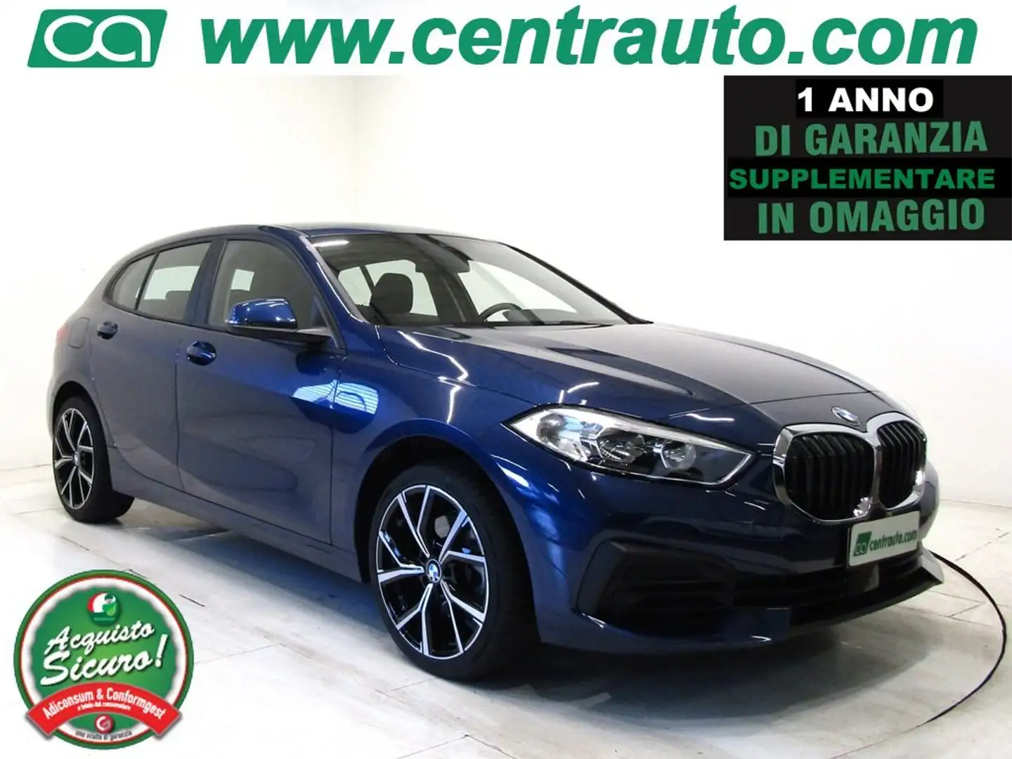 BMW 116 d 1.5D 5p. Advantage Aut. * OK NEOPATENTATI * Bleu - 1