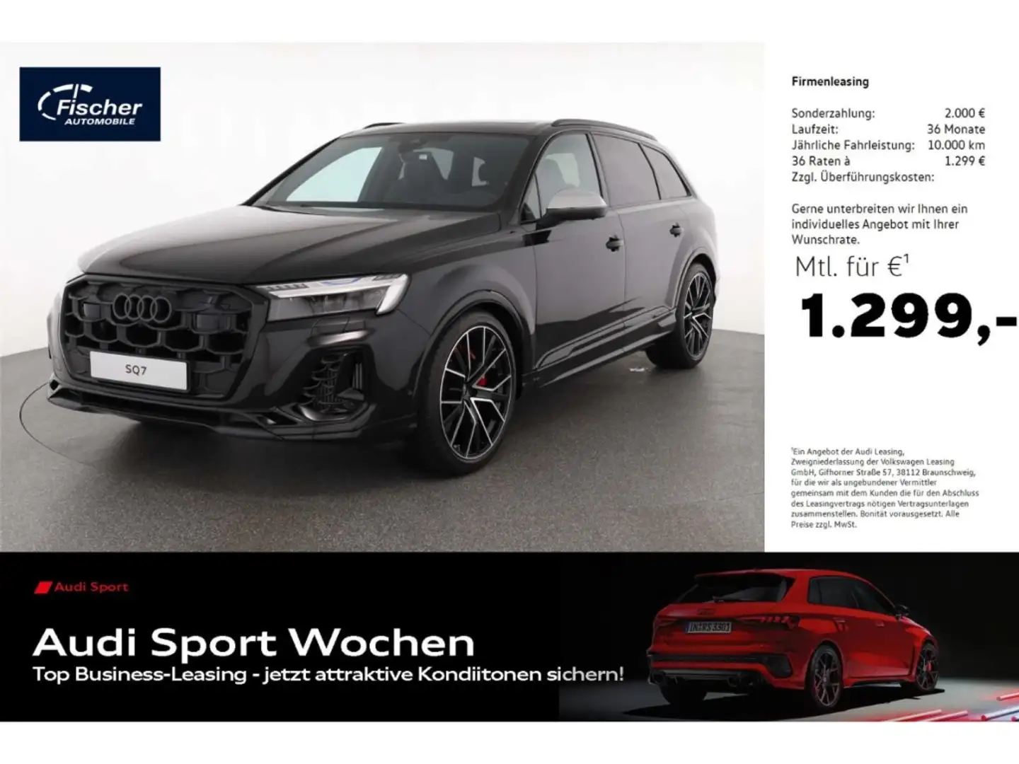 Audi SQ7 TFSI quattro LP: 126.781,- /Panorama-Glasdach Noir - 1