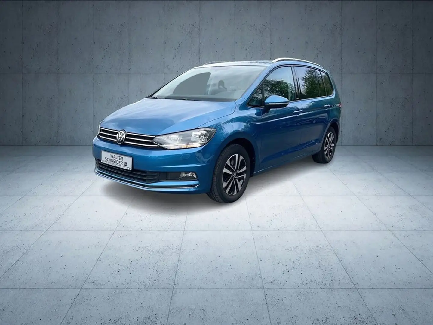 Volkswagen Touran 2.0 TDI United Navi AHK ACC Modrá - 2