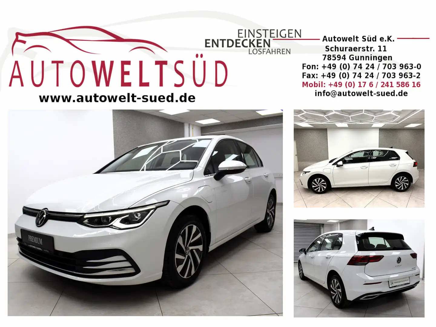 Volkswagen Golf Style 1.4 TSI eHybrid Navi ACC LED Memory DAB Weiß - 1