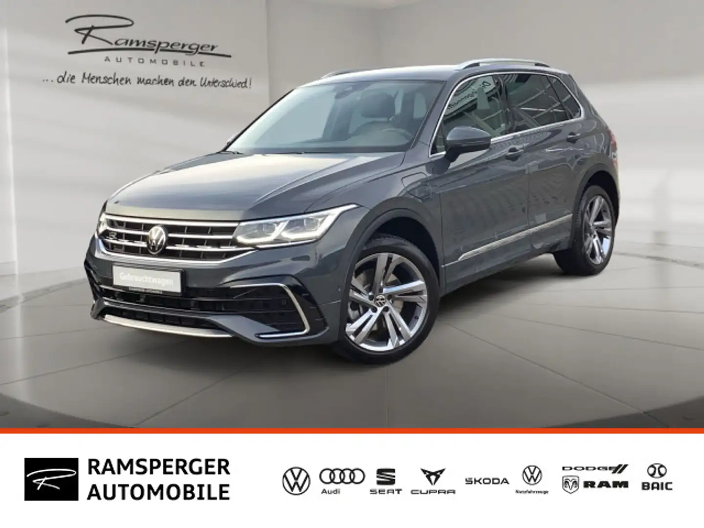 Volkswagen Tiguan 1.4 TSI DSG Hybrid R-Line AHK Matrix Kame Grau - 1