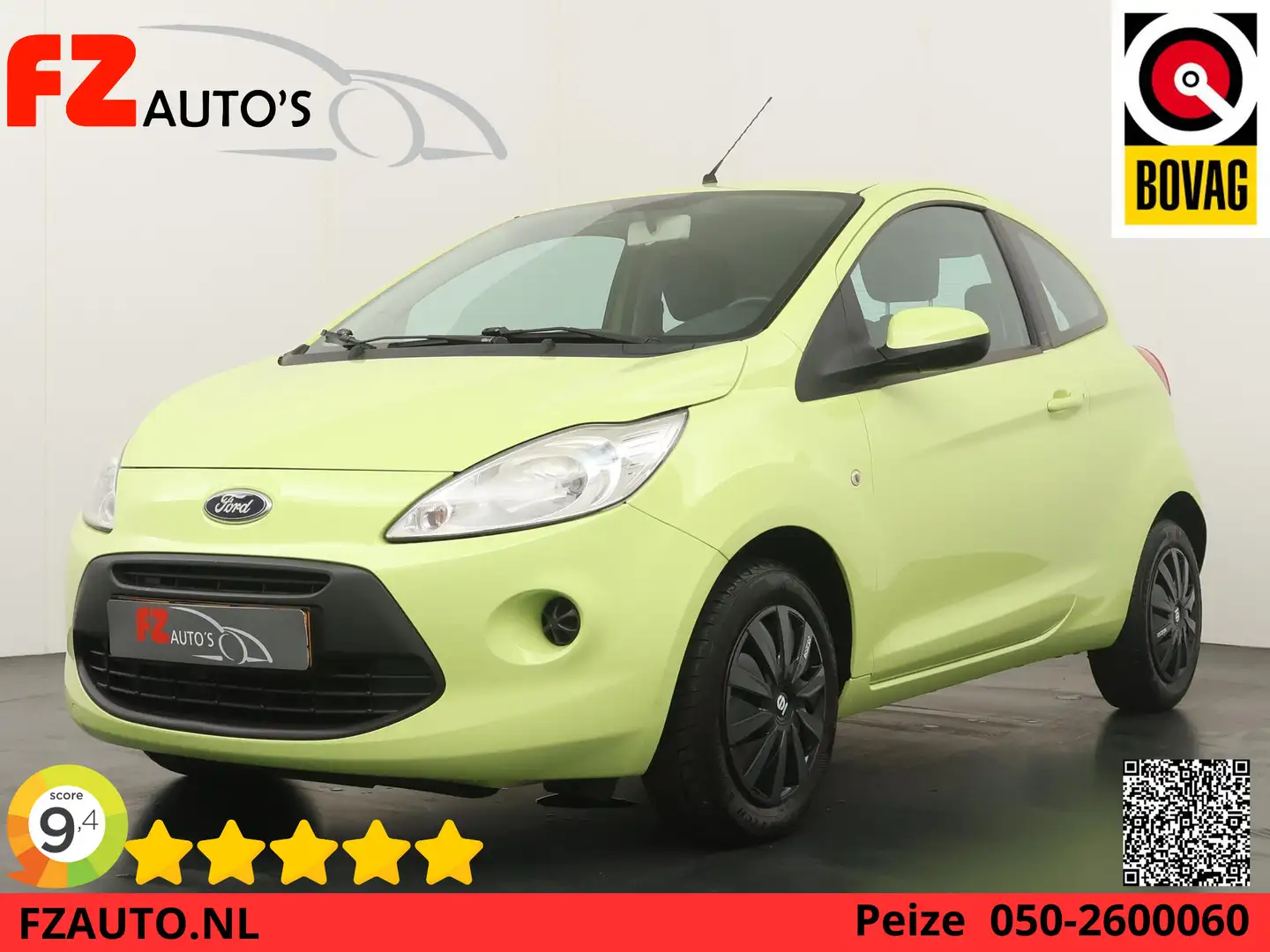 Ford Ka/Ka+ 1.2 Cool & Sound start/stop | Airco | Stads auto | Groen - 1
