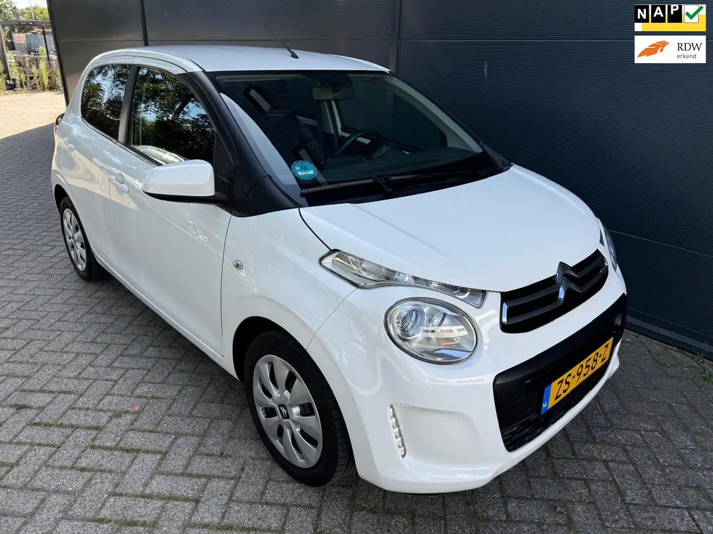 Citroen C1 1.0 VTi Feel/5D/Airco/cruise/bluetooth/Elek ramen Weiß - 1