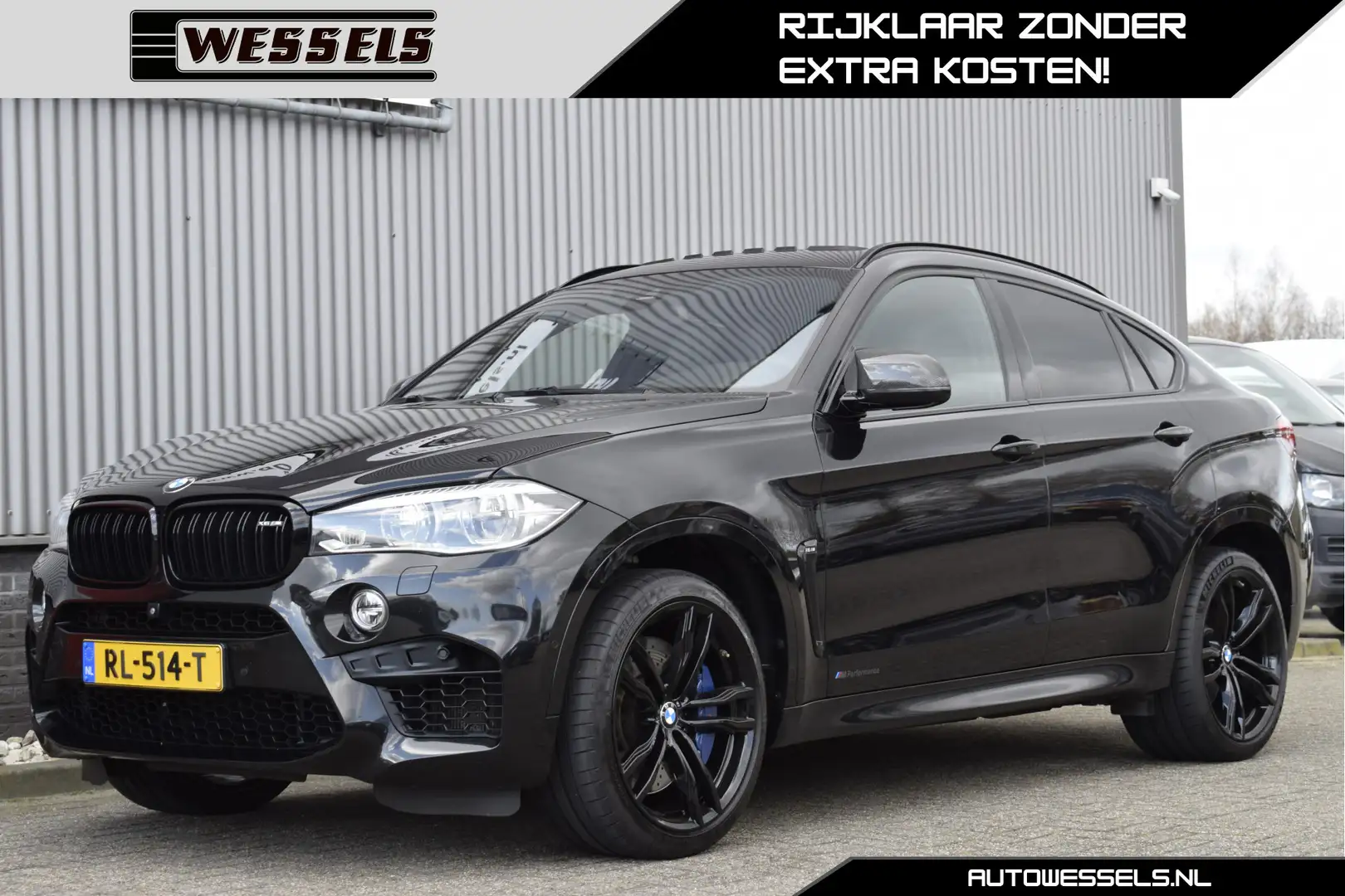 BMW X6 M Black Fire Edition 576PK slechts 4 in NL! Originee Zwart - 1
