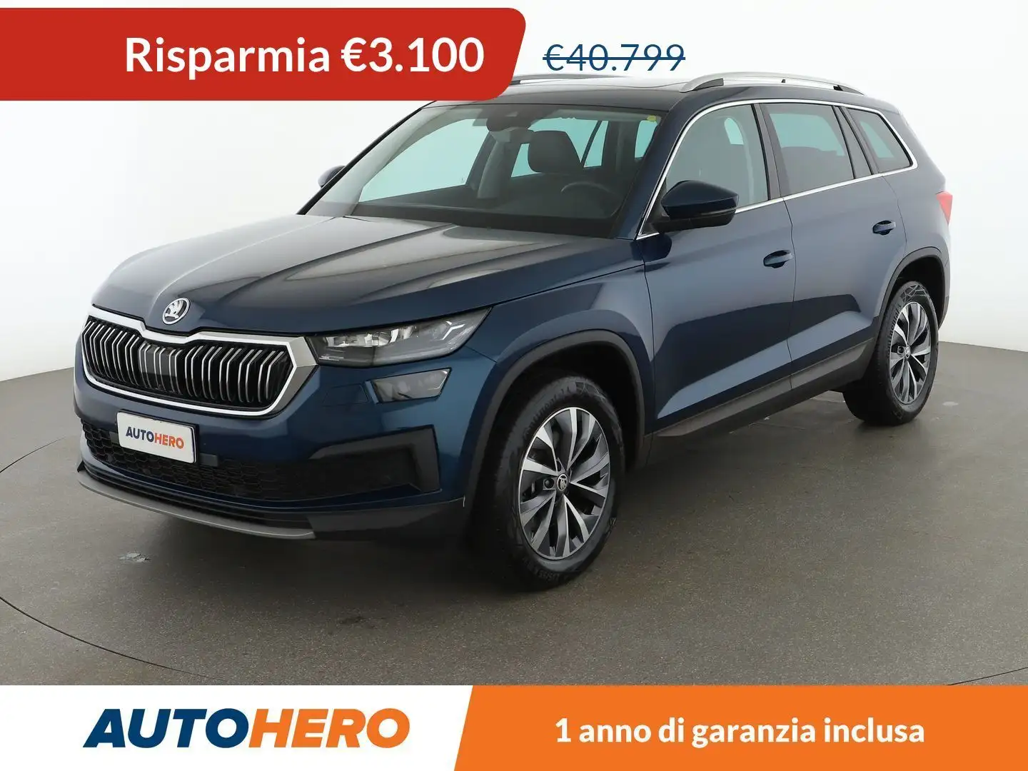 Skoda Kodiaq 2.0 TDI Style 200 CV DSG 4x4 Bleu - 1